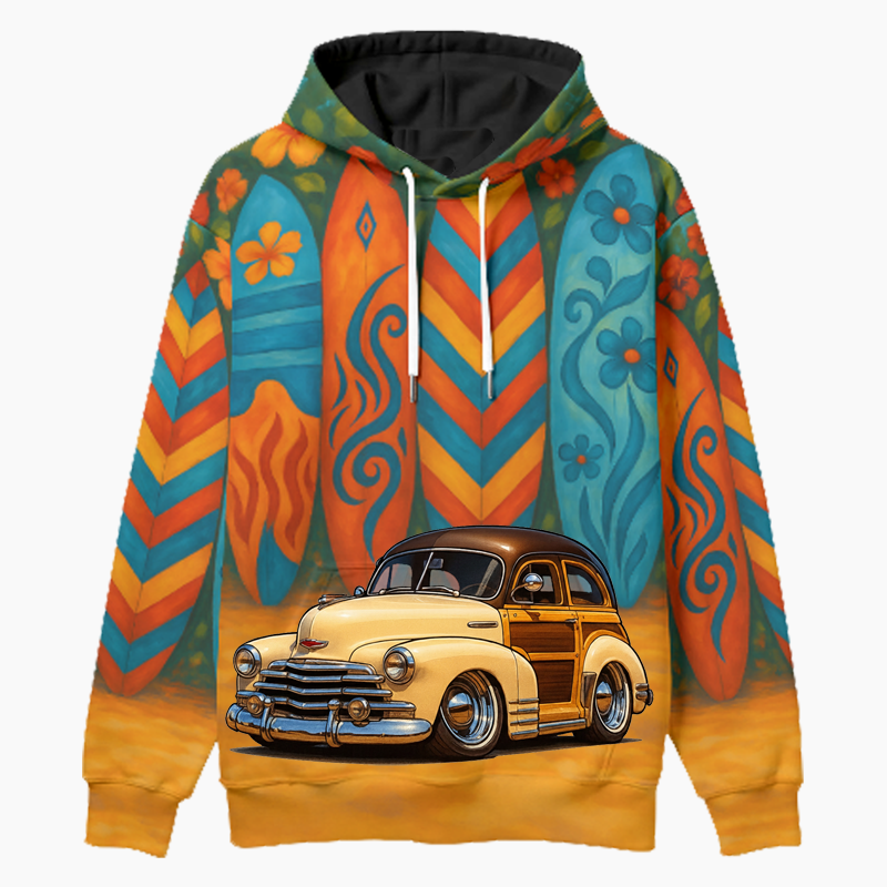 38A9772 (CA) Woodie Hoodie - Surfboard