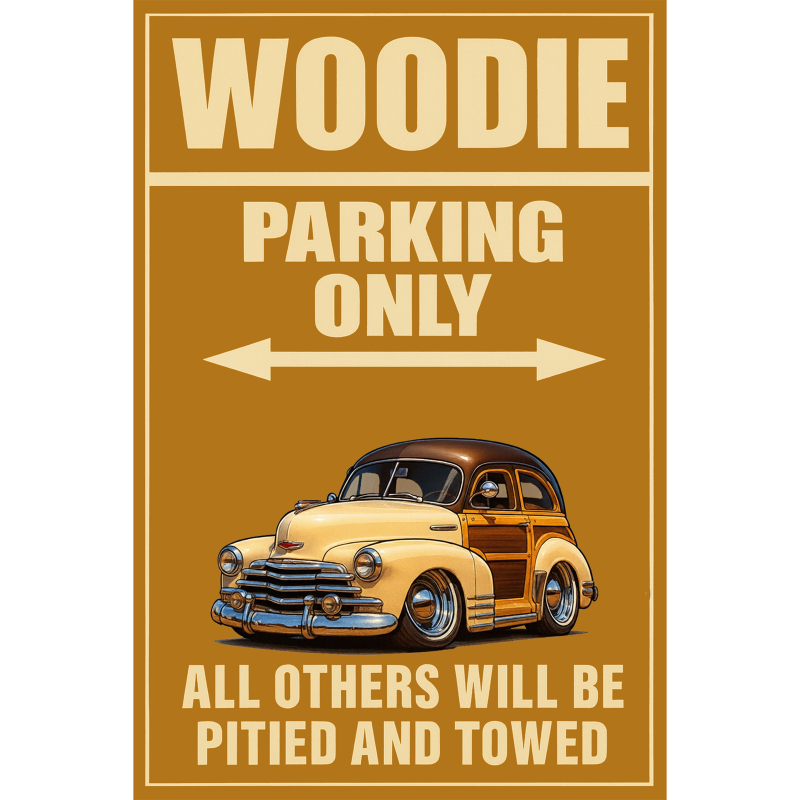 38A9772 (CA) Sign - Woodie Parking Only