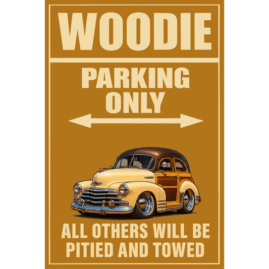 38A9772 (CA) Sign - Woodie Parking Only