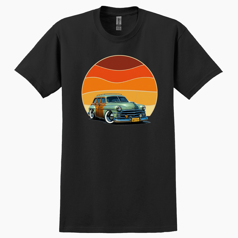 38C727 (CA) T-Shirt - Woodie Sunrise