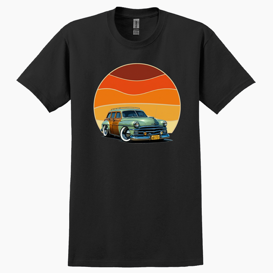38C727 (CA) T-Shirt - Woodie Sunrise