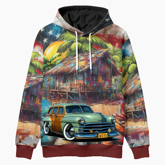 38C727 (CA) Woodie Hoodie - Patriotic