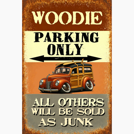 38M242 (CA) Sign - Woodie Parking Only II