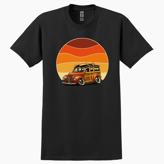 38M242 (CA) T-Shirt - Woodie Sunrise