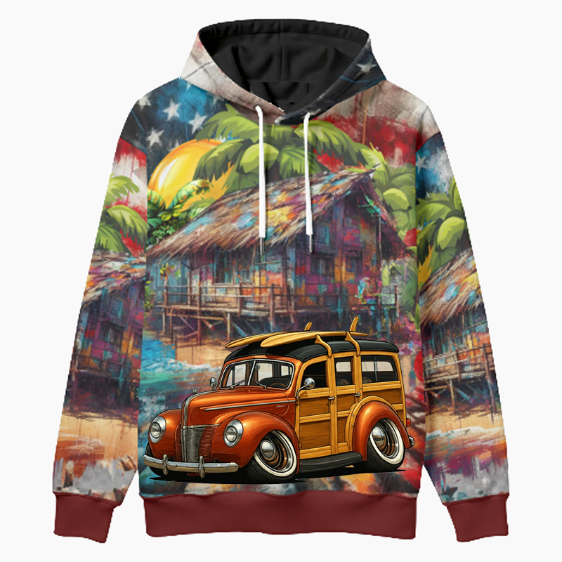 38M242 (CA) Woodie Hoodie - Patriotic