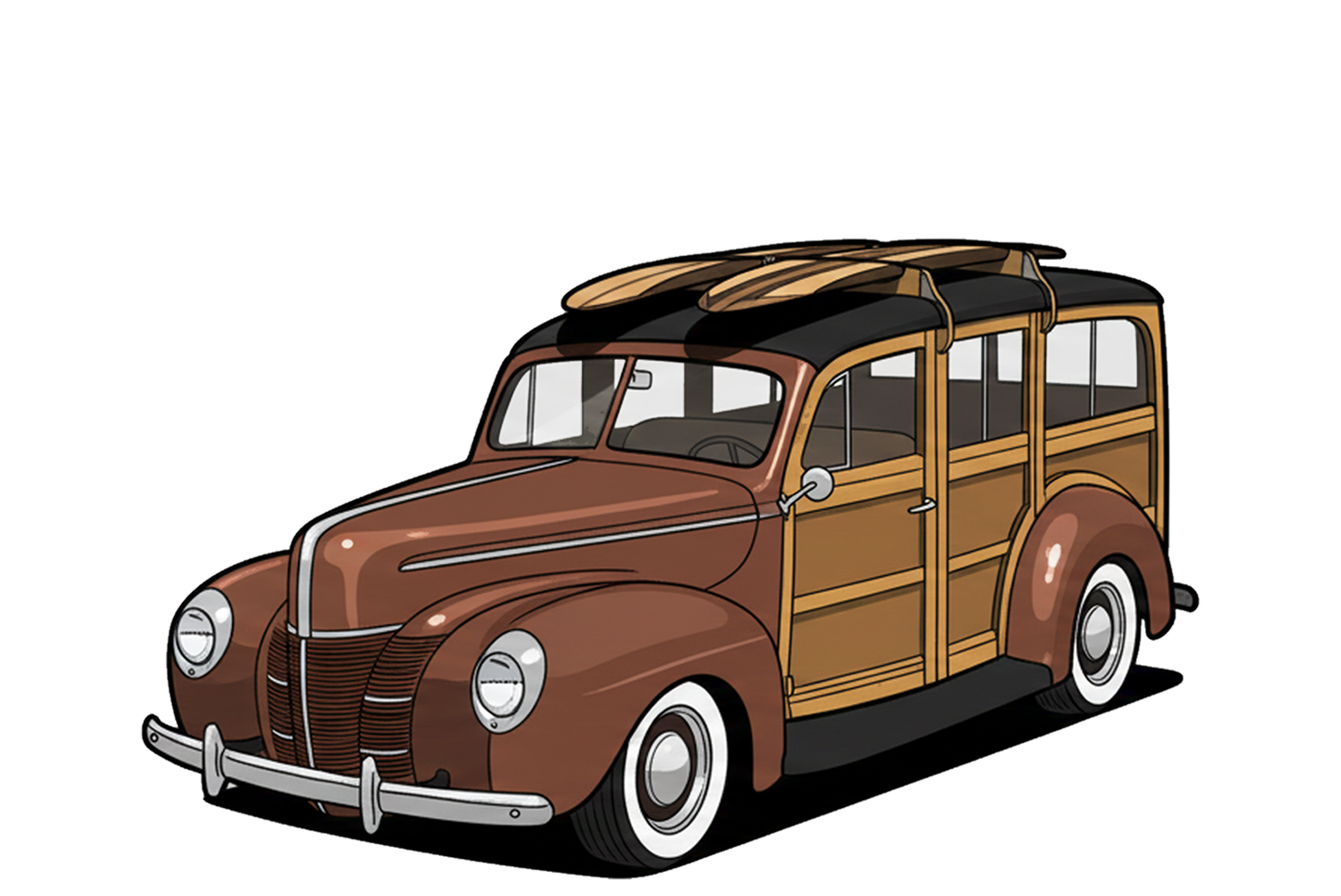 38M242 (CA) T-Shirt - Tropical Woodie