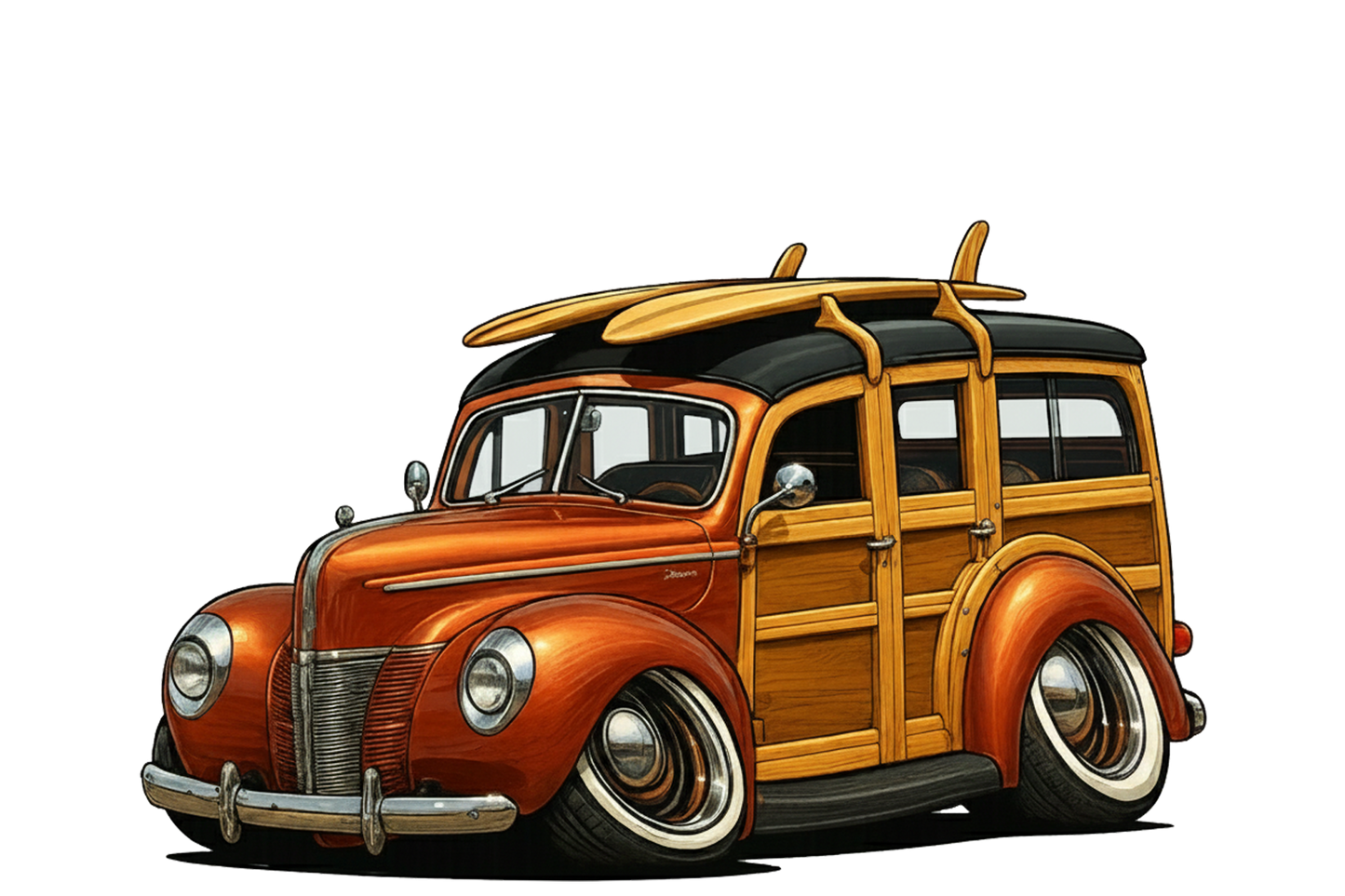 38M242 (CA) T-Shirt - Tropical Woodie