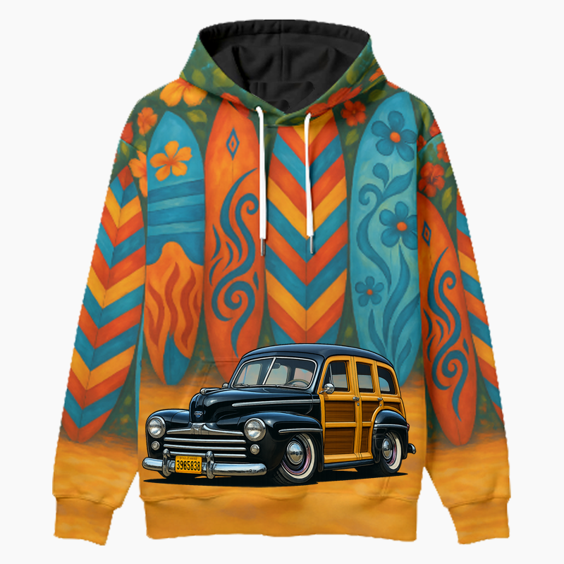 39B6838 (CA) Woodie Hoodie - Surfboard