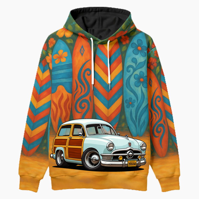 39B6840 (CA) Woodie Hoodie - Surfboard