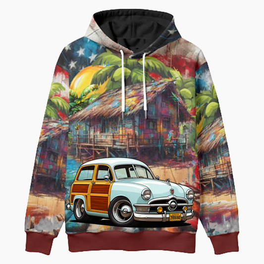 39B6840 (CA) Woodie Hoodie - Patriotic