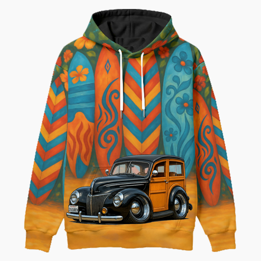 39SURFN (CA) Woodie Hoodie - Surfboard