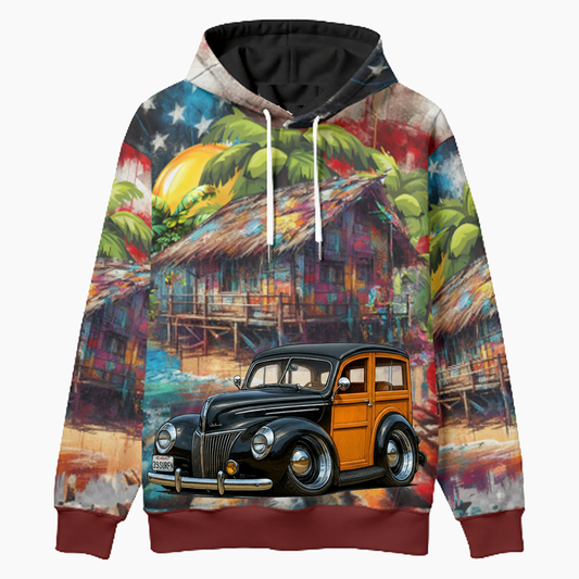 39SURFN (CA) Woodie Hoodie - Patriotic