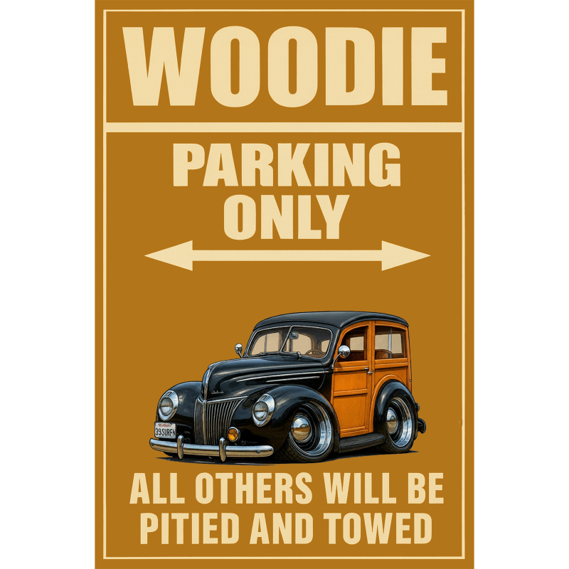 39SURFN (CA) Sign - Woodie Parking Only