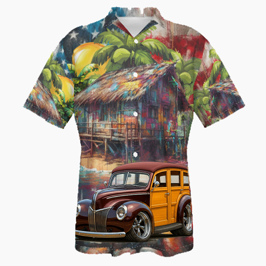 39WOODY (CA) Hawaiian Shirt - Patriotic