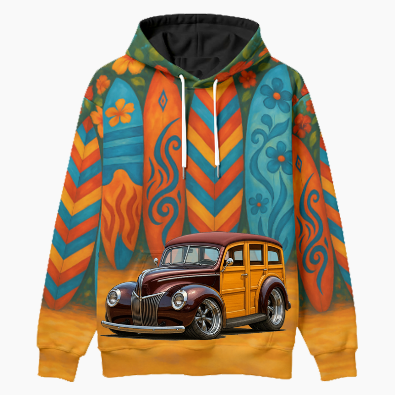 39WOODY (CA) Woodie Hoodie - Surfboard