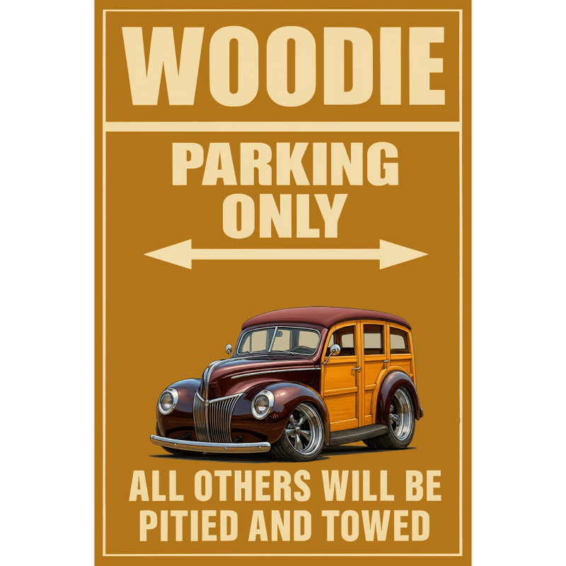 39WOODY (CA) Sign - Woodie Parking Only