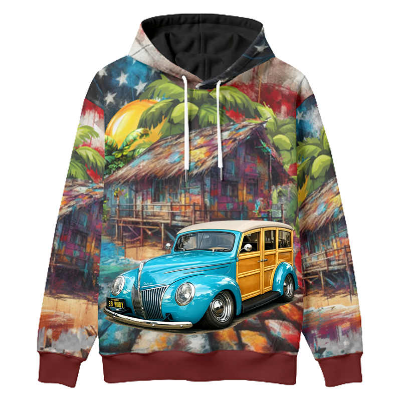 39WUDY (CA) Woodie Hoodie - Patriotic