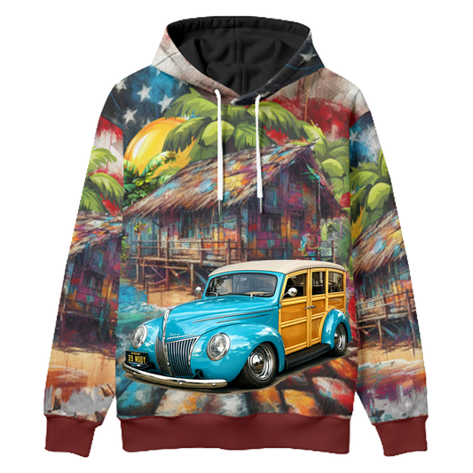 39WUDY (CA) Woodie Hoodie - Patriotic