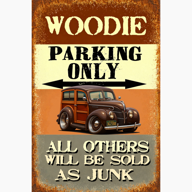 3G2388 (CA) Sign - Woodie Parking Only II