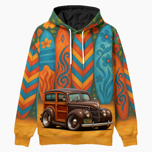 3G2388 (CA) Woodie Hoodie - Surfboard