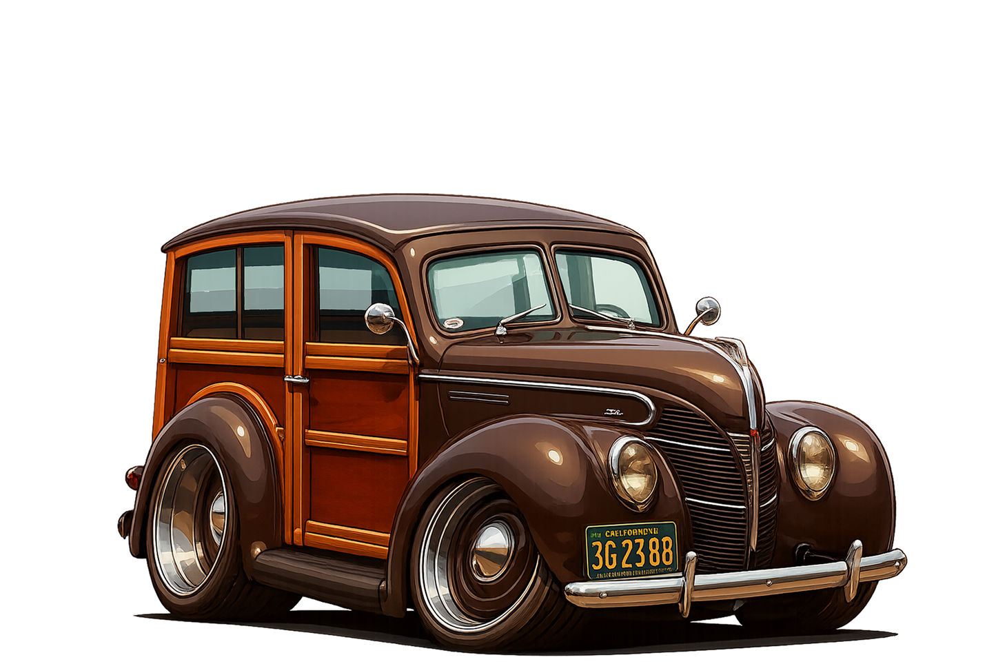 3G2388 (CA) Sign - Woodie Parking Only II