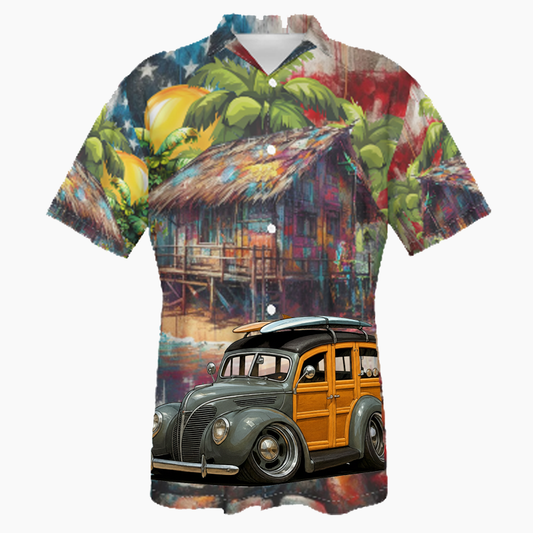 3N4037 (CA) Hawaiian Shirt - Patriotic