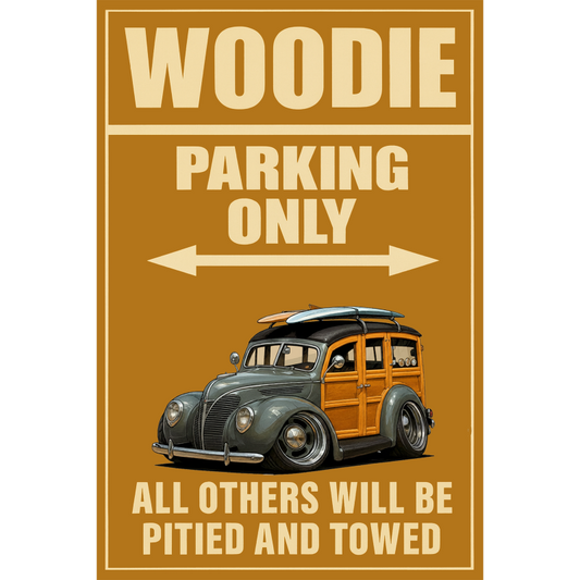 3N4037 (CA) Sign - Woodie Parking Only