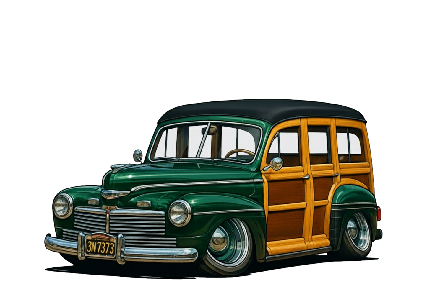 3N7373 (CA) Sign - Woodie Parking Only II