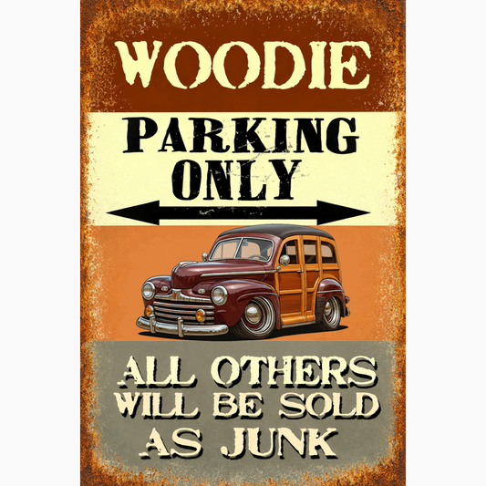 3P3449 (CA) Sign - Woodie Parking Only II