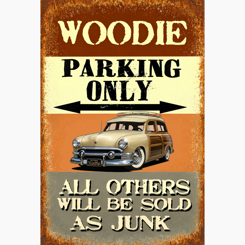 3S16056 (CA) Sign - Woodie Parking Only II