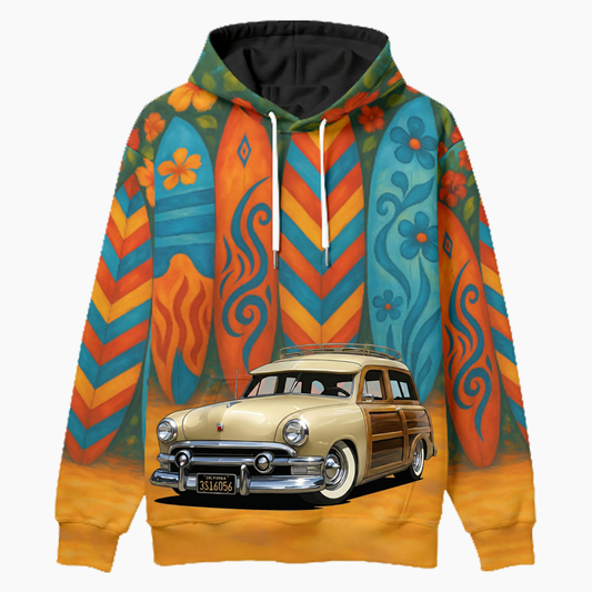 3S16056 (CA) Woodie Hoodie - Surfboard