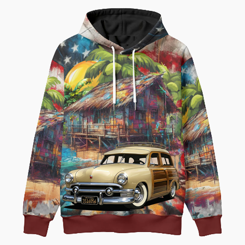 3S16056 (CA) Woodie Hoodie - Patriotic