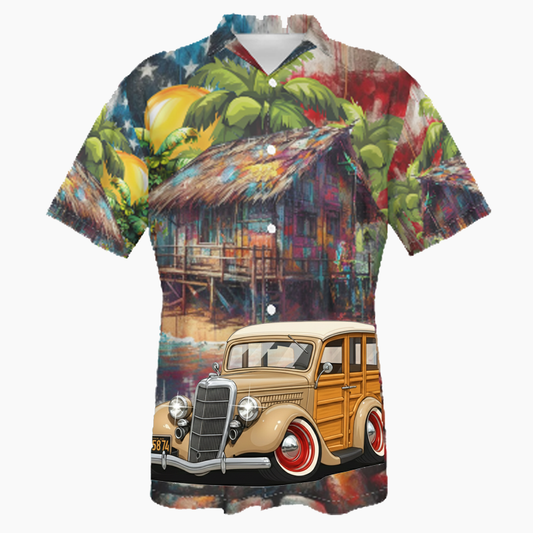 3U5874 (CA) Hawaiian Shirt - Patriotic