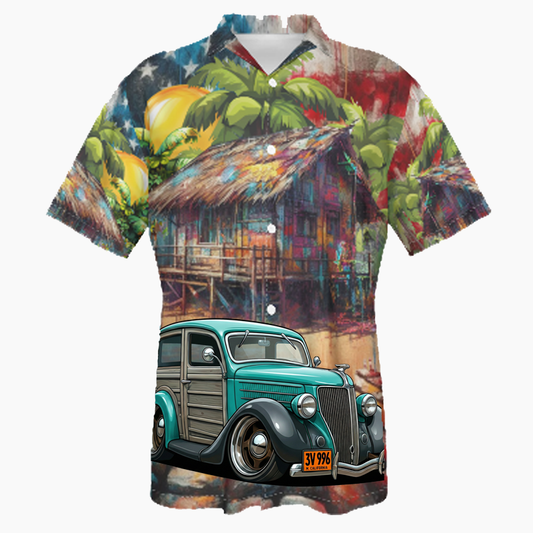 3V996 (CA) Hawaiian Shirt - Patriotic