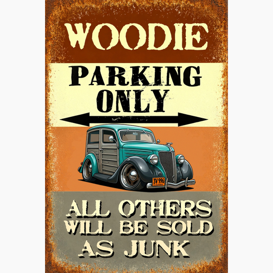 3V996 (CA) Sign - Woodie Parking Only II