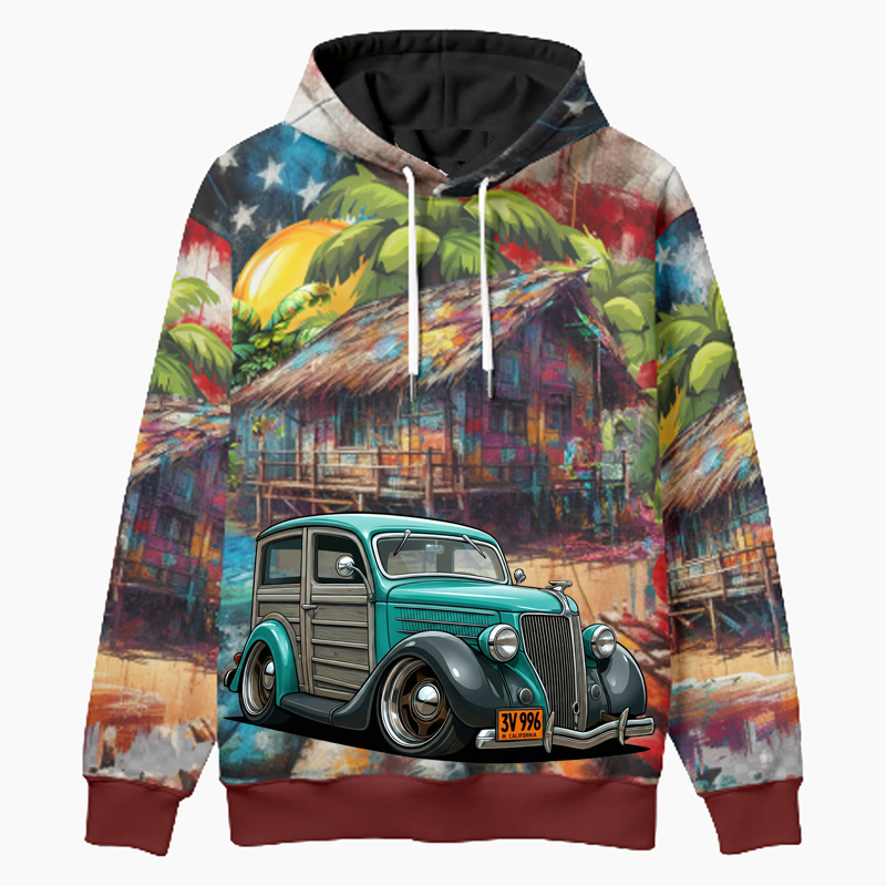 3V996 (CA) Woodie Hoodie - Patriotic