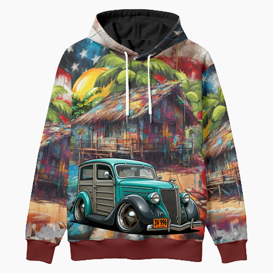 3V996 (CA) Woodie Hoodie - Patriotic