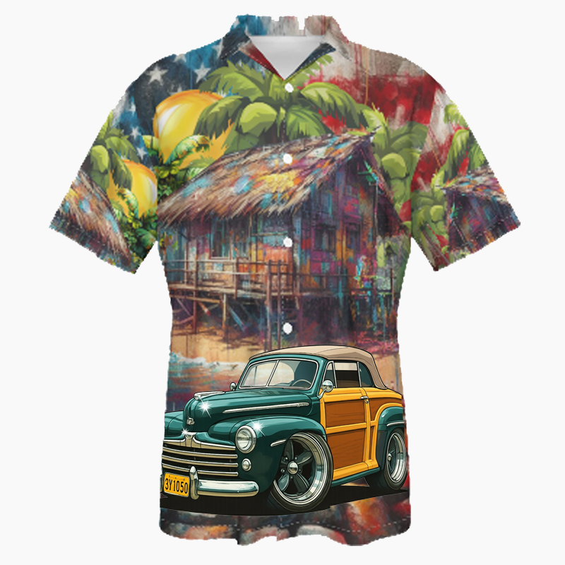 3Y1050 (CA) Hawaiian Shirt - Patriotic