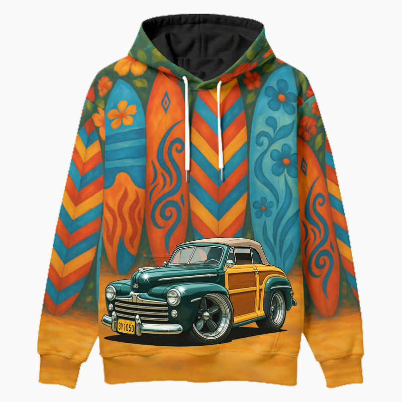 3Y1050 (CA) Woodie Hoodie - Surfboard