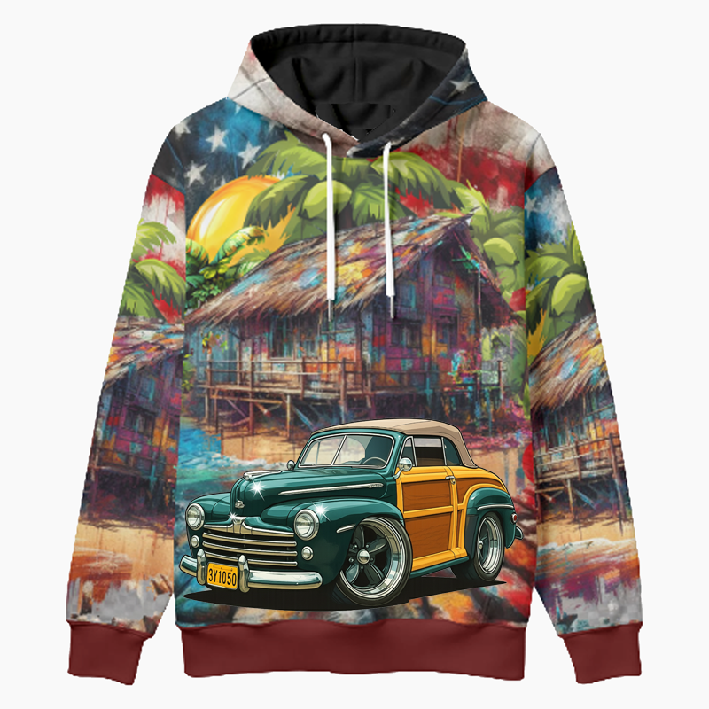 3Y1050 (CA) Woodie Hoodie - Patriotic