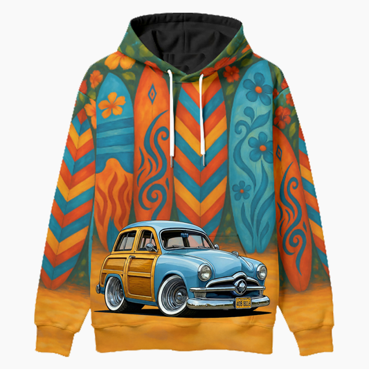 40B8016 (CA) Woodie Hoodie - Surfboard