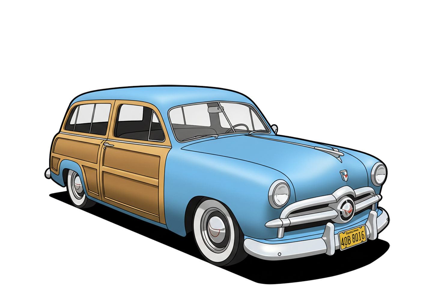 40B8016 (CA) Sign - Woodie Parking Only