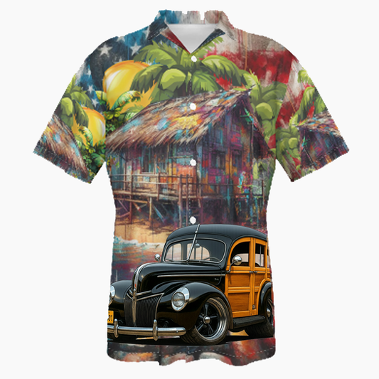 40WOODI (CA) Hawaiian Shirt - Patriotic
