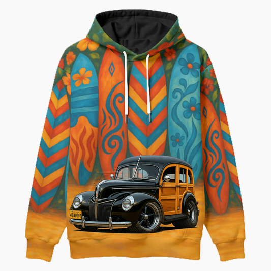 40WOODI (CA) Woodie Hoodie - Surfboard
