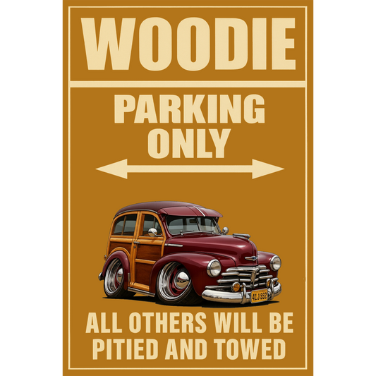 41J992 (CA) Sign - Woodie Parking Only