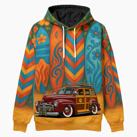 42F777 (CA) Woodie Hoodie - Surfboard