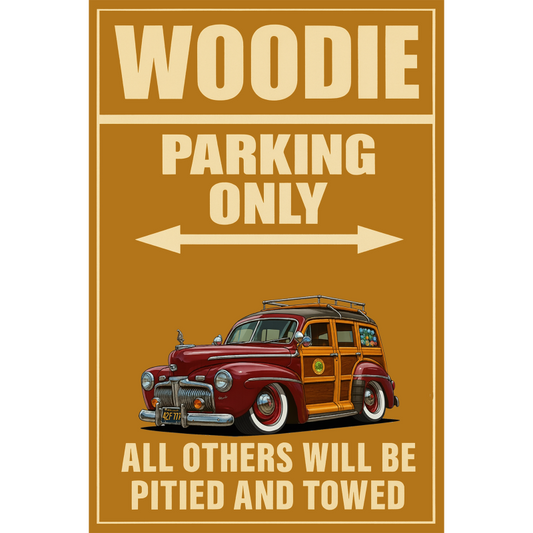 42F777 (CA) Sign - Woodie Parking Only