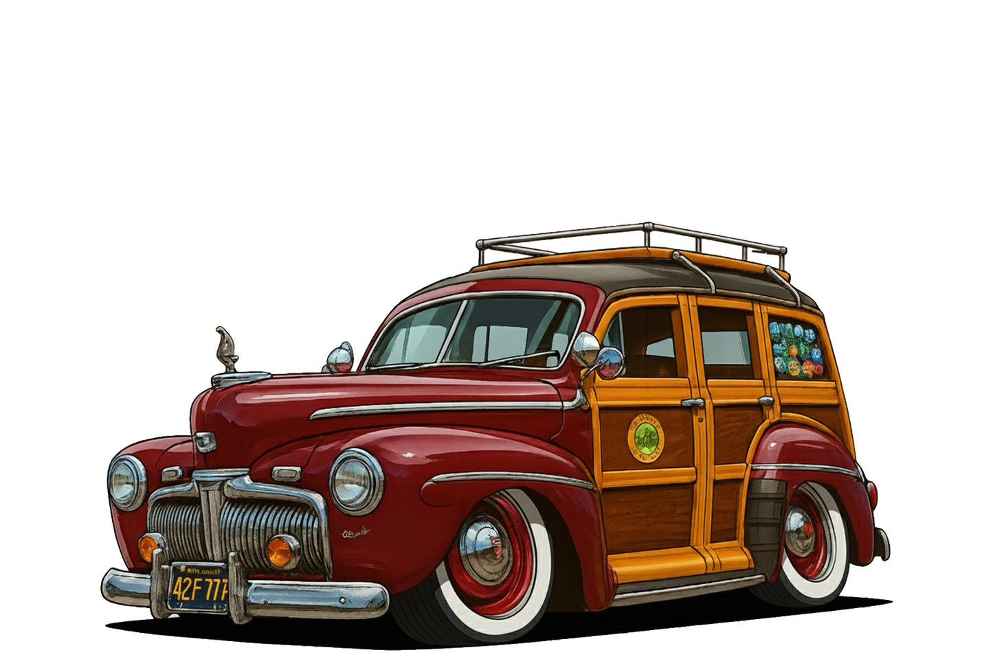 42F777 (CA) Sign - Woodie Parking Only II