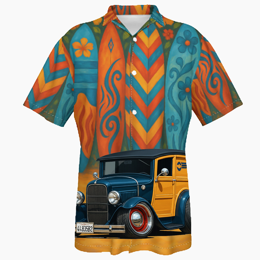 44835B2 (CA) Hawaiian Shirt - Surfboard