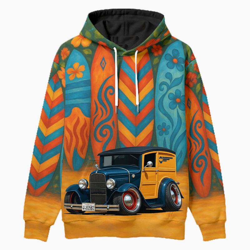 44835B2 (CA) Woodie Hoodie - Surfboard